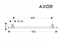 TOALLERO LAVABO 80cm MONTREUX AXOR